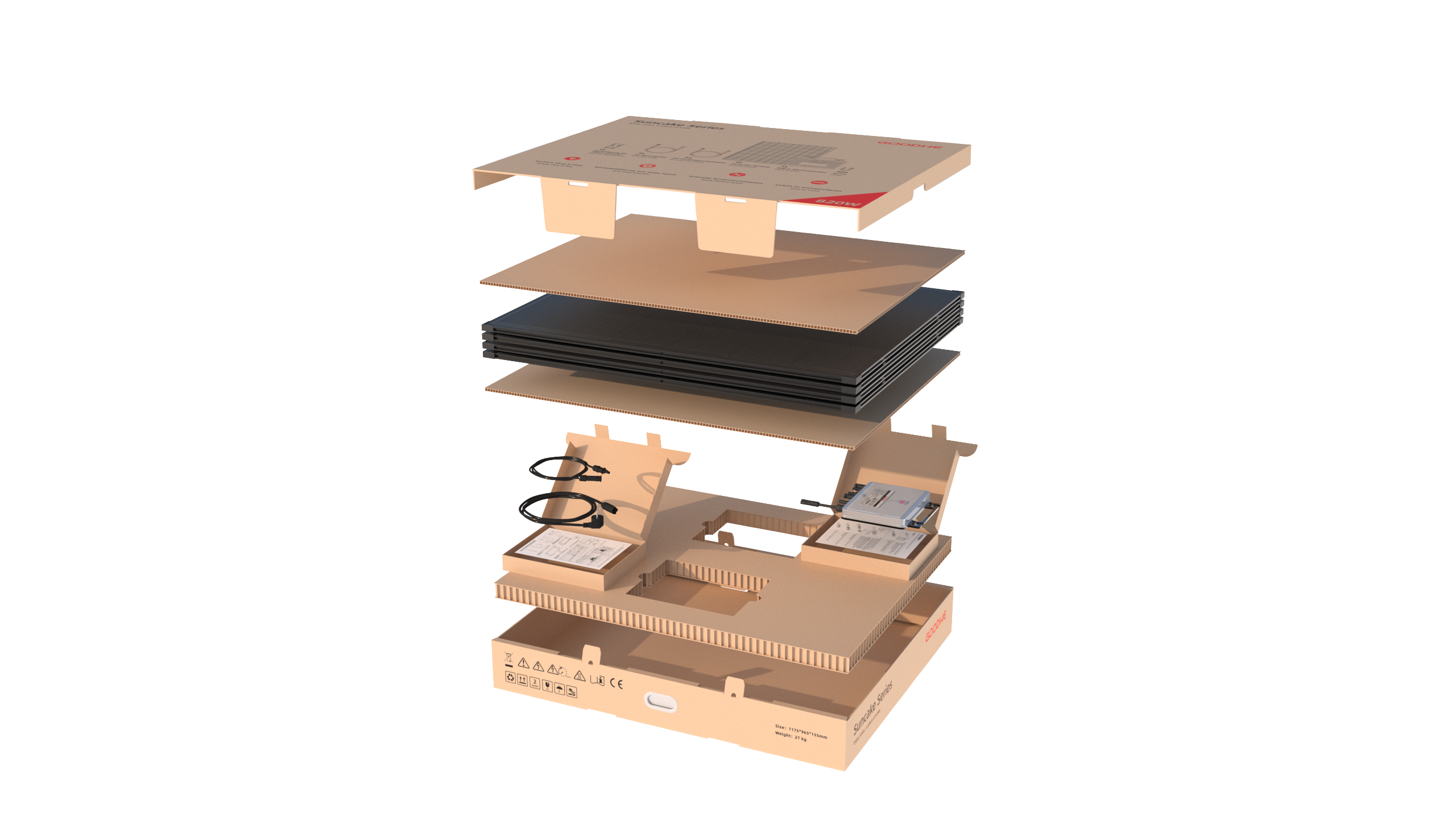 GoodWe Suncake 800W Balkonkraftwerk | ULTRA-LEICHT 3,5kg
