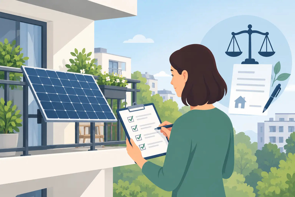 Checkliste für Mieter mit Balkonsolar im Mietrecht