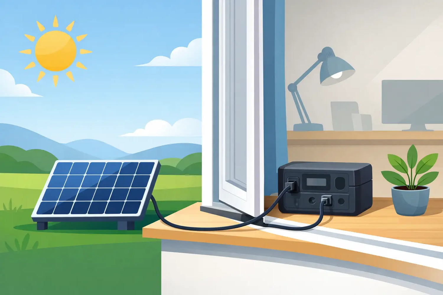 Solarkabel durchs Fenster verlegen: So geht's