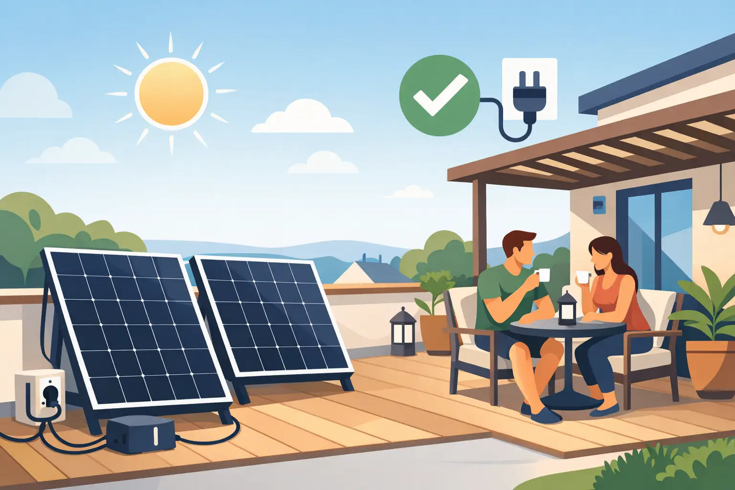 Solaranlage für Terrasse steckerfertig kaufen?