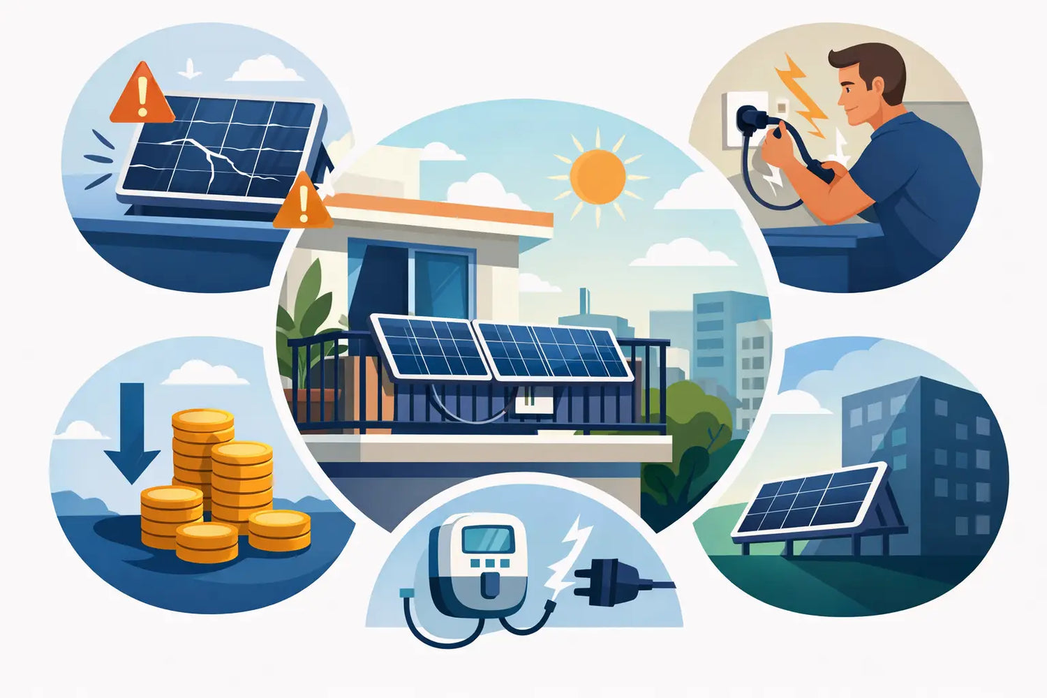 5 Fehler bei Balkon-Solar, die Geld kosten