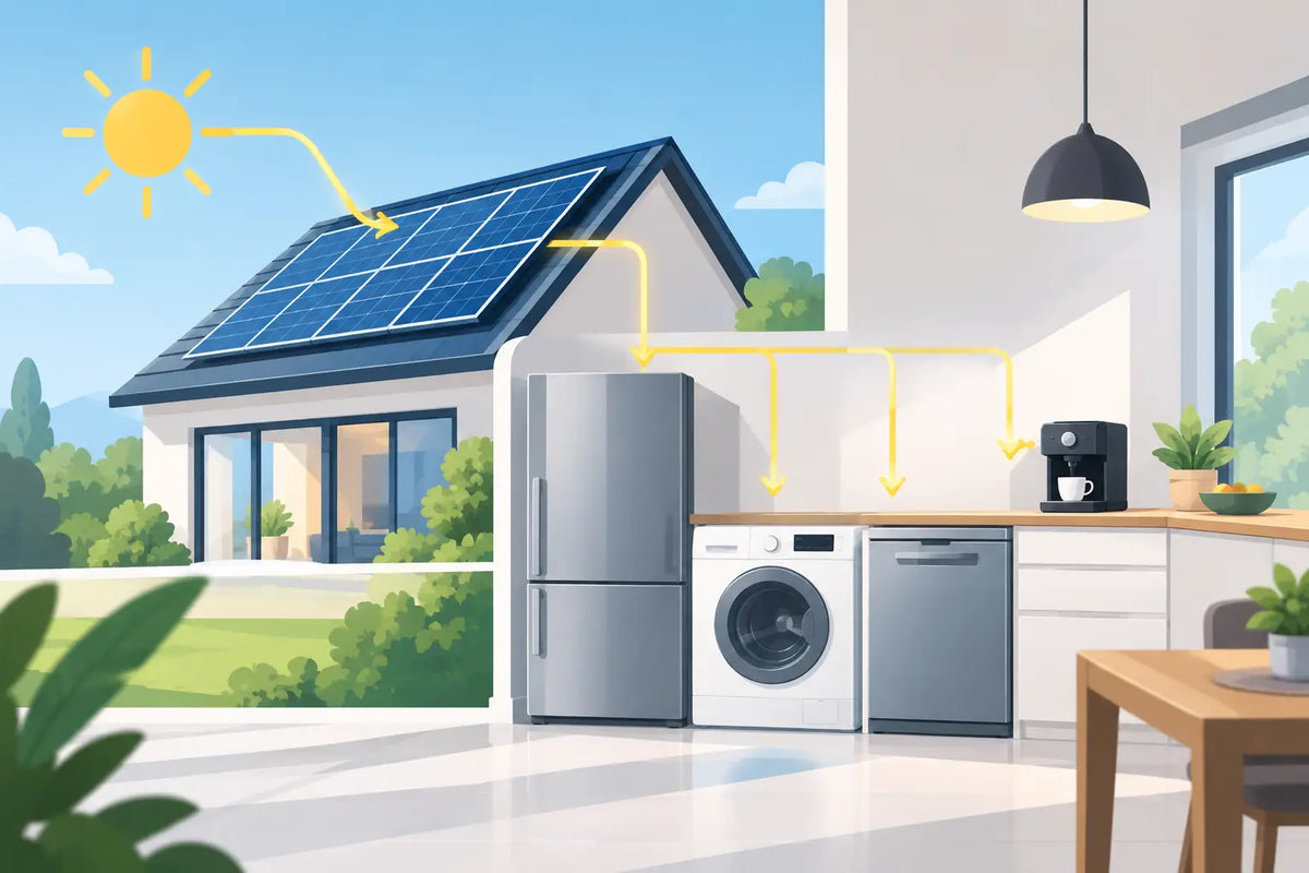 Haushaltsgeräte tagsüber mit Solar nutzen