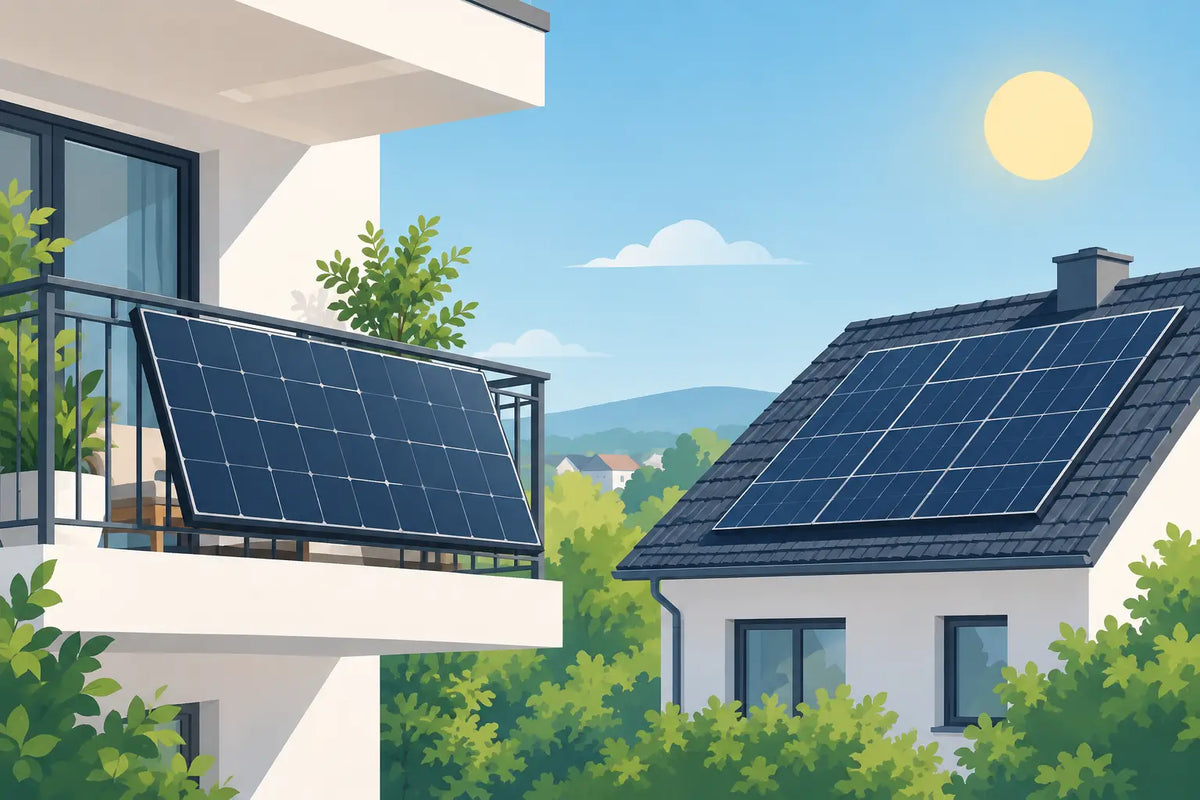 Leichtmodule Photovoltaik für Balkon und Dach