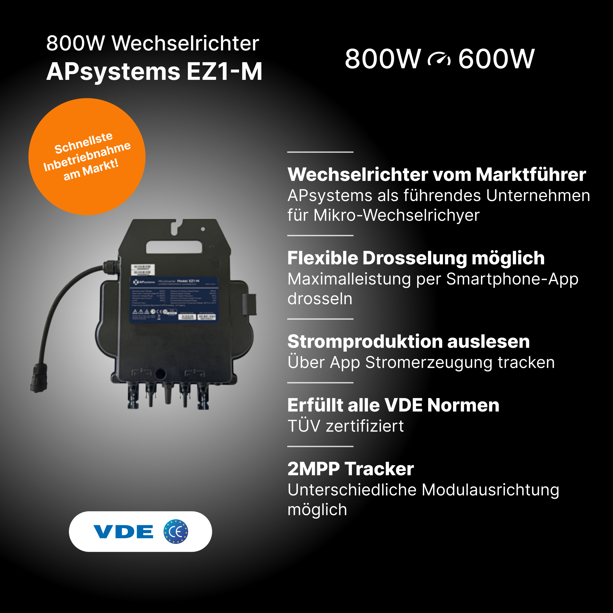 960Wp SOLon Balkonkraftwerk-Set - 6 vertikale Module